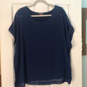 VINCE CAMUTO ROYAL BLUE TOP SIZE XL